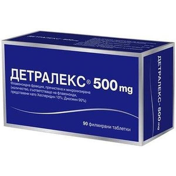 Детралекс при разширени вени и хемороиди 500 мг х 90 табл. | Servier
