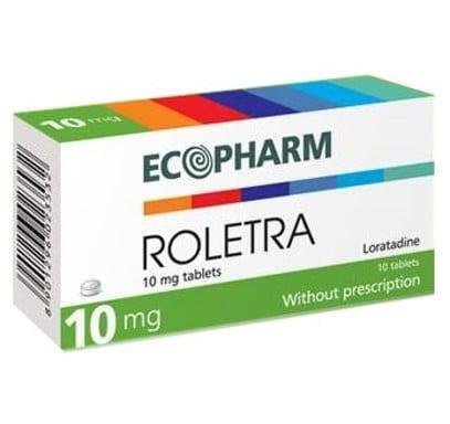 Ролетра за намаляване на алергични симптоми 10 мг. х 10 табл. | Ecopharm