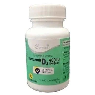 Витамин D 3 400 IU х 90 табл. | Ecopharm