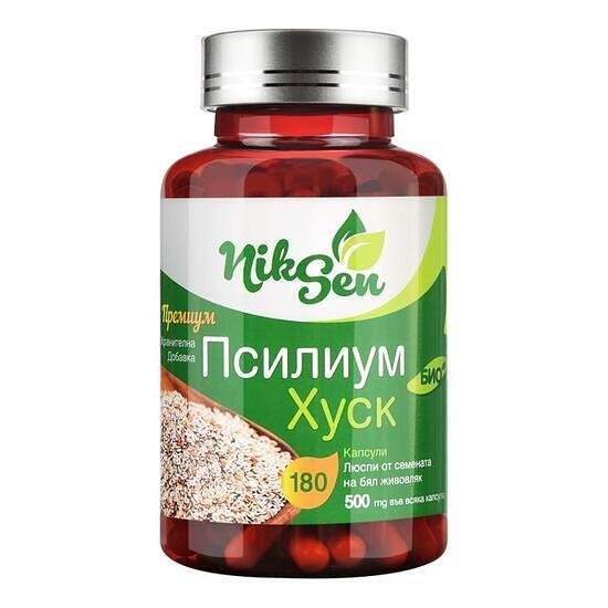 Хуск Псилиум 500 мг х 180 капсули | Niksen