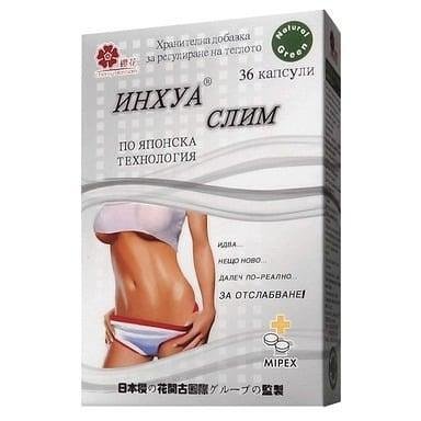Инхуа слим за редуциране на теглото х 36 капс. | Mipex