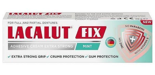 Лакалут фиксиращ крем за протези мента 40 гр. | Natur Product