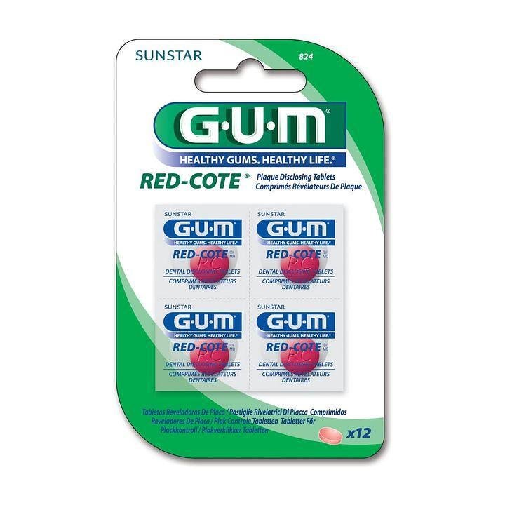Гъм Red Cote плака индикатор х 12 таблетки | Gum