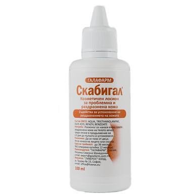 Скабигал козметичен лосион за раздразнена кожа х 100 мл | GALAFARM