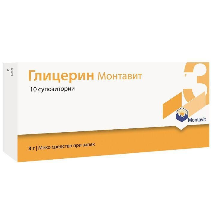 Глицерин 3 гр. х 10 супозитори | Montavit