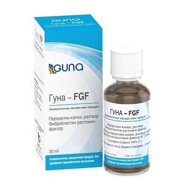 Гуна-FGF рекомбинантен фибробласт-растежен фактор капки x 30 мл | Guna