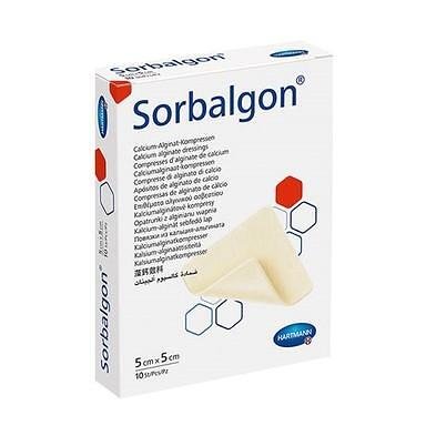 Хартман Sorbalgon превръзка за силна абсорбация размер 5/5 см x 10 броя | Paul Hartmann