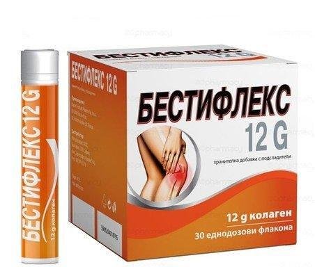 Бестифлекс 12G течен колаген за стави 25 мл. х 30 флакона | Natur Produkt