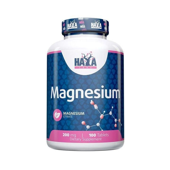 Магнезиев Цитрат 200 mg х 100 таблетки | Haya Labs