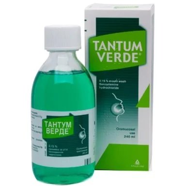 Тантум Верде разтвор х 240 мл. | Angelini Pharma