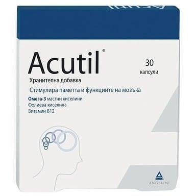 Акутил за памет и оросяване х 30 капс. | Angelini Pharma