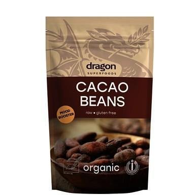 Био какаови зърна сурови цели х 200 гр. | Dragon Superfoods