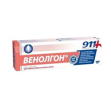 911 Венолгон гел при тежест в краката х 100 мл | Twins Tec