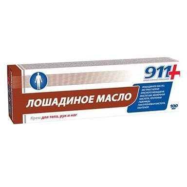 911 Конско масло крем за тяло ръце и крака х 100 мл | Twins Tec