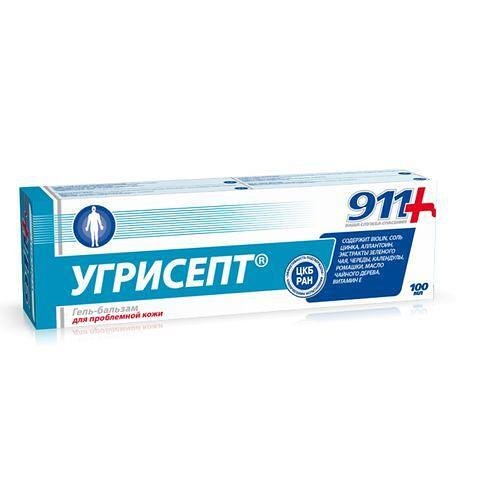 911 Угрисепт гел-балсам за лице при акне х 100 мл | Twins Tec