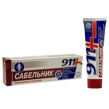 911 Сабелник масажен гел-балсам за стави и сухожилия x 100 мл | Twins Tec