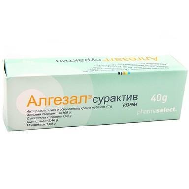 Алгезал сурактив крем при болки в мускулите х40 г. | Pharma Select