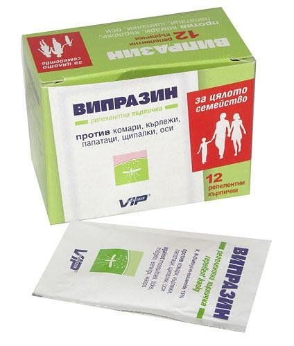 Репелентни кърпички Випразин х 12 бр. | Vip Systems