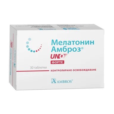 Мелатонин Амброз Уно Форте 1 мг х 30 таблетки. | Ambros Pharma
