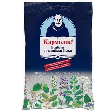 Кармолис билкови бонбони със захар х72 гр. | Sevex Pharma