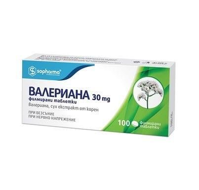 Валериана 30 мг x100 табл.| Sopharma