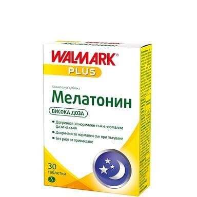 Мелатонин Плюс за нормален сън 3 мг х 30 таблетки | Walmark