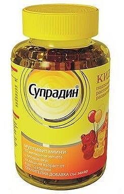 Супрадин кидс мултивитамини за деца 30 желирани мечета | Bayer