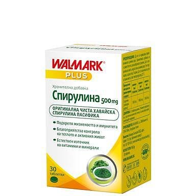 Спирулина за жизненост и имунитет 500 мг х 30 таблетки | Walmark