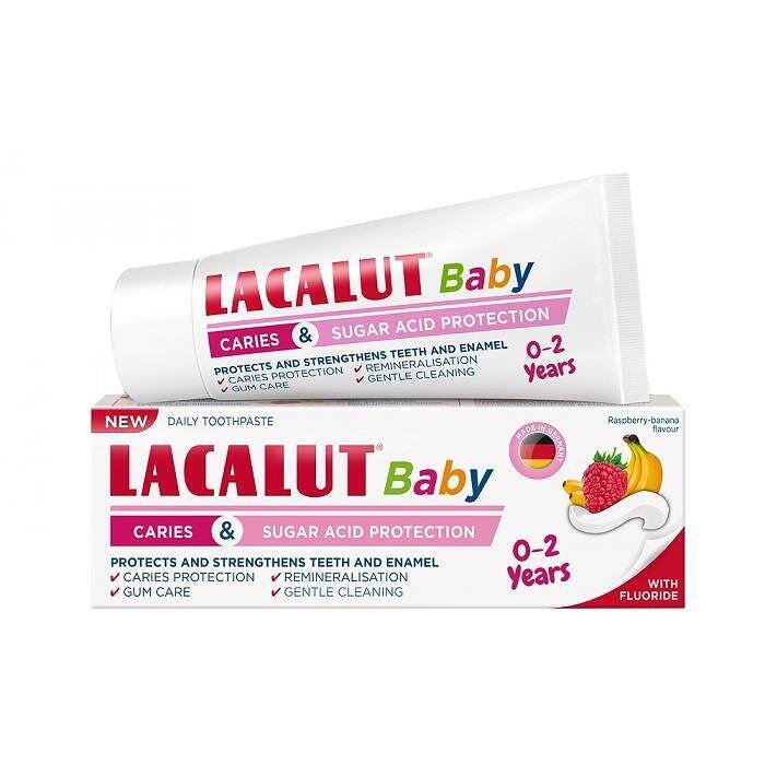 Лакалут baby детска паста за зъби против кариес 0-2 г 55 мл.| Natur Product