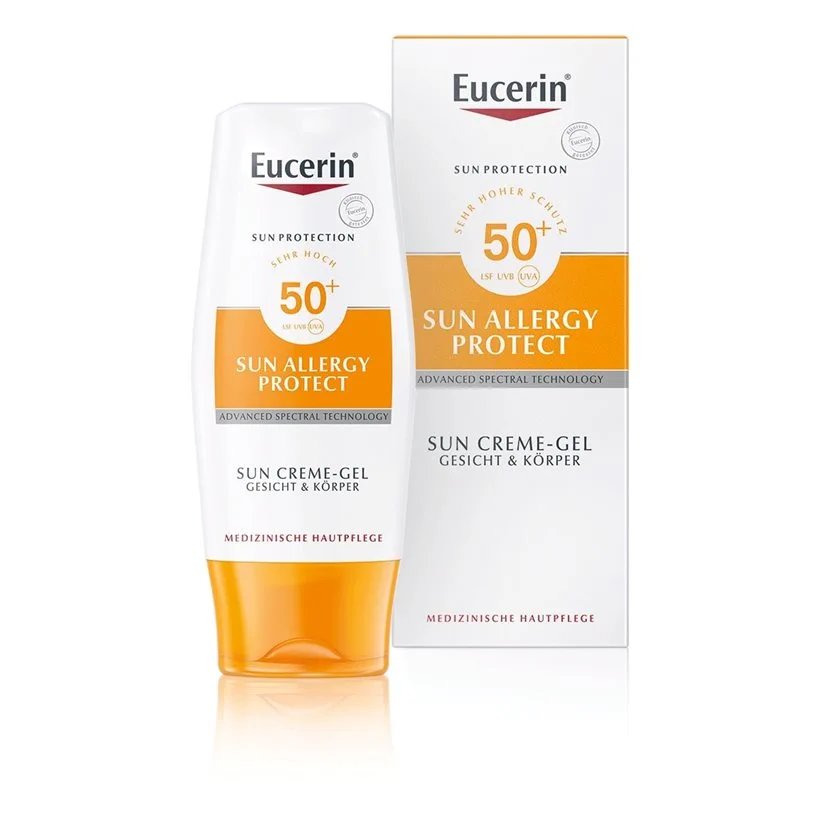 Eucerin слънцезащитен гел-крем, подходящ при склонност към слънчеви алергии allergy protect SPF50+ х 150мл | Eucerin