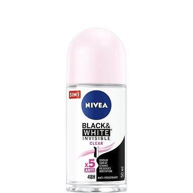 Нивеа Black and White Invisible Clear дезодорант рол-он за жени x50 мл. | Nivea