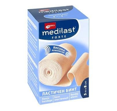 Medilast Forte еластичен бинт 5 м/8 см x1 бр. | Medica