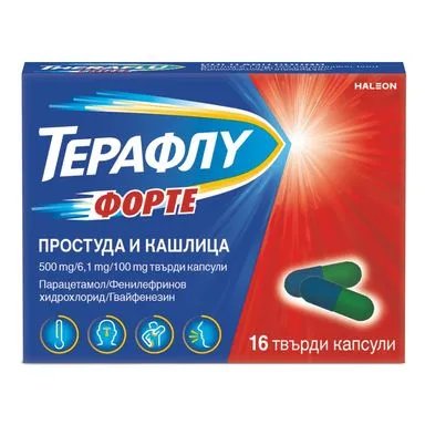 Терафлу Форте при простуда и кашлица х16 капс. | HALEON
