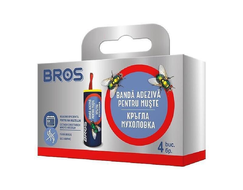 Брос ролка с лепило против летящи насекоми - 4 бр. | Bros