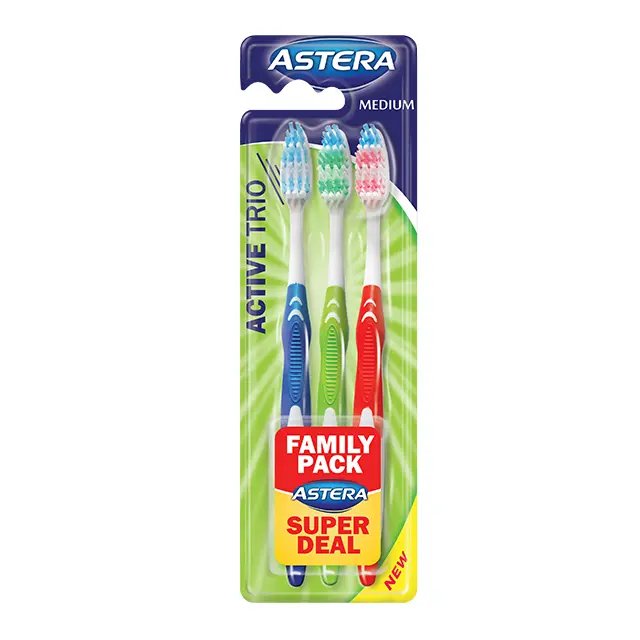 Четка за зъби Astera Active Trio | Aroma