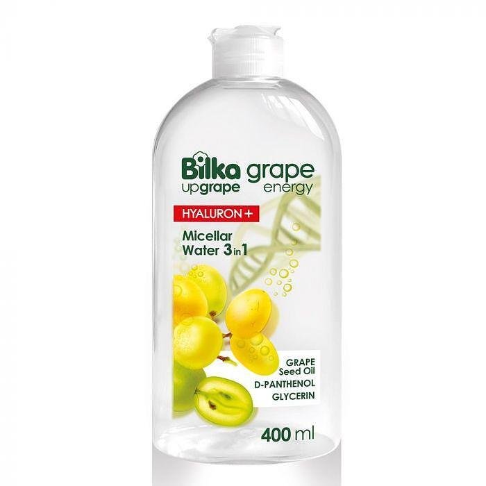 Bilka Grape Energy Hyaluron+ мицеларна вода 3 в1 с хиалуронова киселина х 400 мл. | Bilka