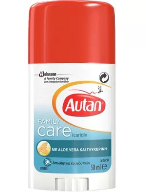 Аутан Фемили стик срещу летящи насекоми x 50 мл. | Johnson & Johnson
