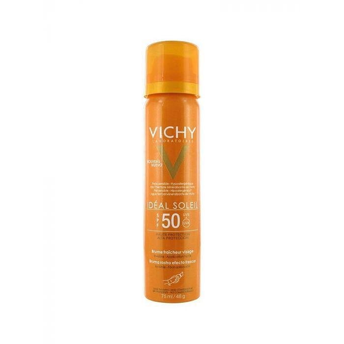Vichy Ideal Soleil слънцезащитен прозрачен спрей за лице SPF50 х 75 мл. | Vichy