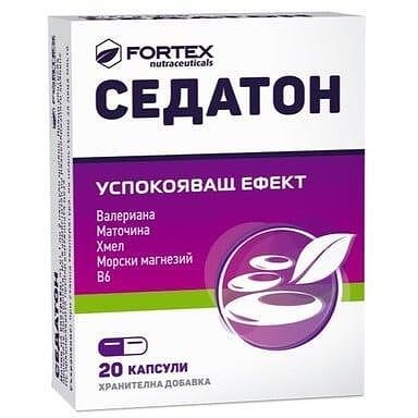 Седатон при стрес и безпокойство х 20 капс.| Fortex