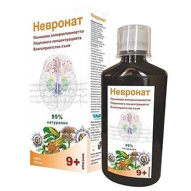 Невронат сироп при стрес и напрежение за деца x 250 мл. | Herba Flora