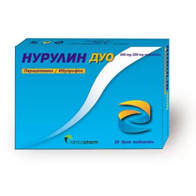 Нурулин Дуо при леки до средно силни болки х20 табл. | Ramcopharm