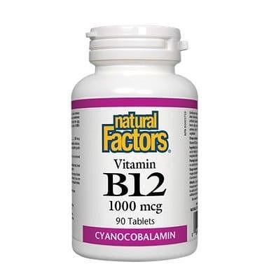 Витамин B12 при анемия и проблеми със сърцето 1000 мкг. х 90 табл. | Natural Factors