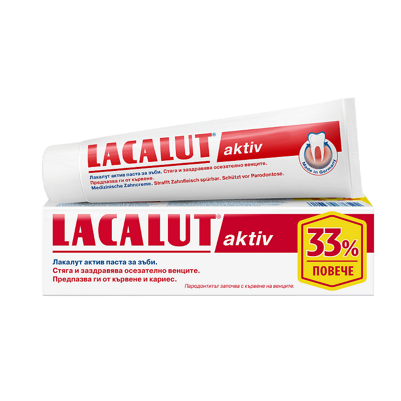 Лакалут актив паста за зъби при възпаление на венците х 100 мл.| Natur Product