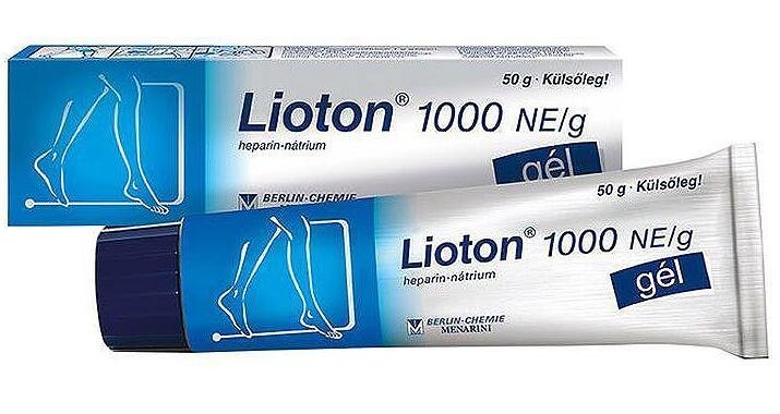 Лиотон 1000 гел при разширени вени, оток и болка х 50 гр. | Berlin Chemie