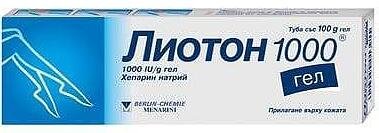 Лиотон 1000 гел при разширени вени, оток и болка х 100 гр. | Berlin Chemie