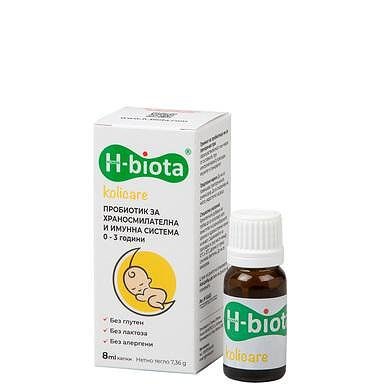H-biota kolicare Пробиотик за храносмилателна и имунна система 0-3 години x 8 мл | Алмус Фарма