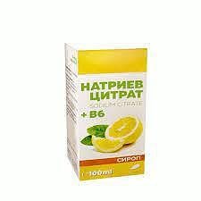 Натриев цитрат + Витамин B6 сироп при гадене и повръщане х 100 мл. | Омега Трейдинг Груп