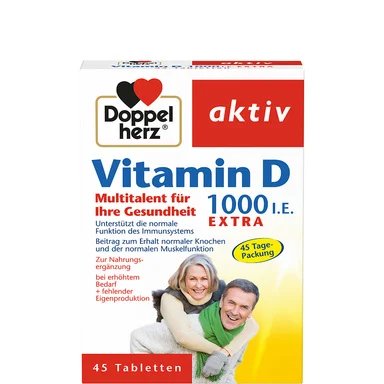 Допелхерц Актив Витамин D 1000 IU х 45 таблетки | Queisser Pharma GmbH