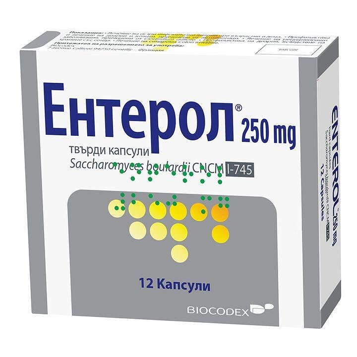 Ентерол против диария 250 мг x 12 капс. | Biocodex