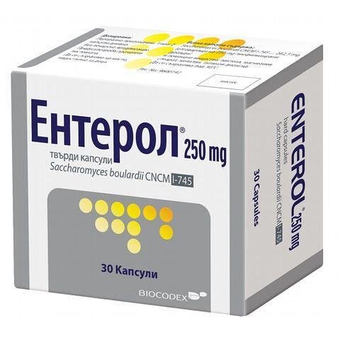 Ентерол против диария 250 мг x 30 капс. | Biocodex